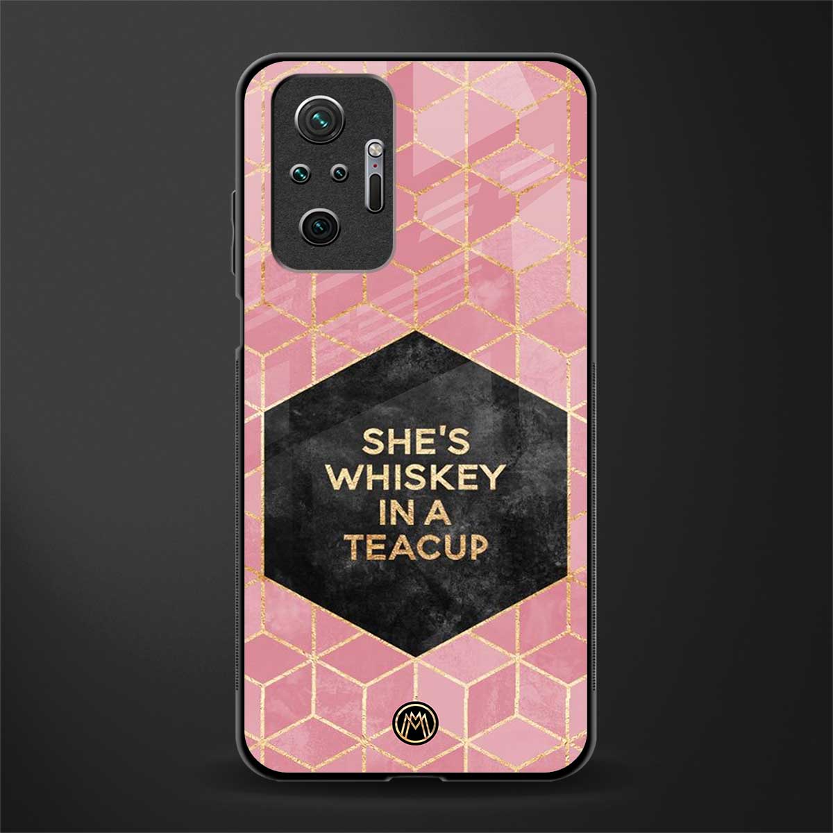 whiskey in a teacup glass case for redmi note 10 pro image