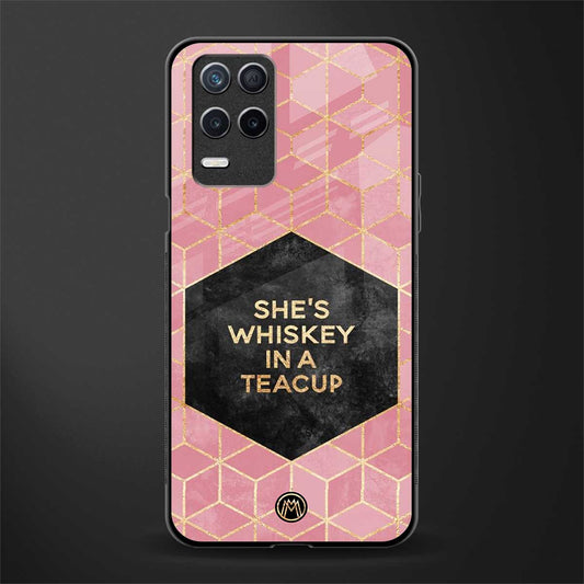 whiskey in a teacup glass case for realme 8 5g image
