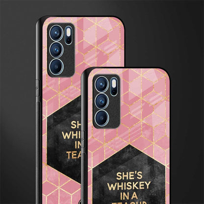 whiskey in a teacup glass case for oppo reno6 5g image-2