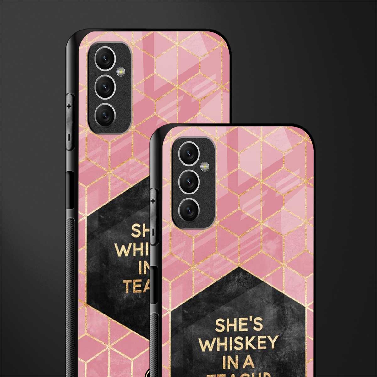 whiskey in a teacup glass case for samsung galaxy m52 5g image-2