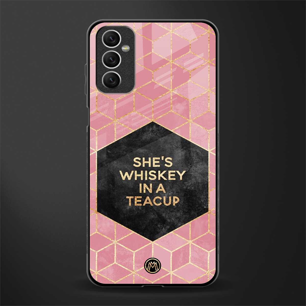 whiskey in a teacup glass case for samsung galaxy m52 5g image