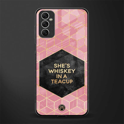 whiskey in a teacup glass case for samsung galaxy m52 5g image