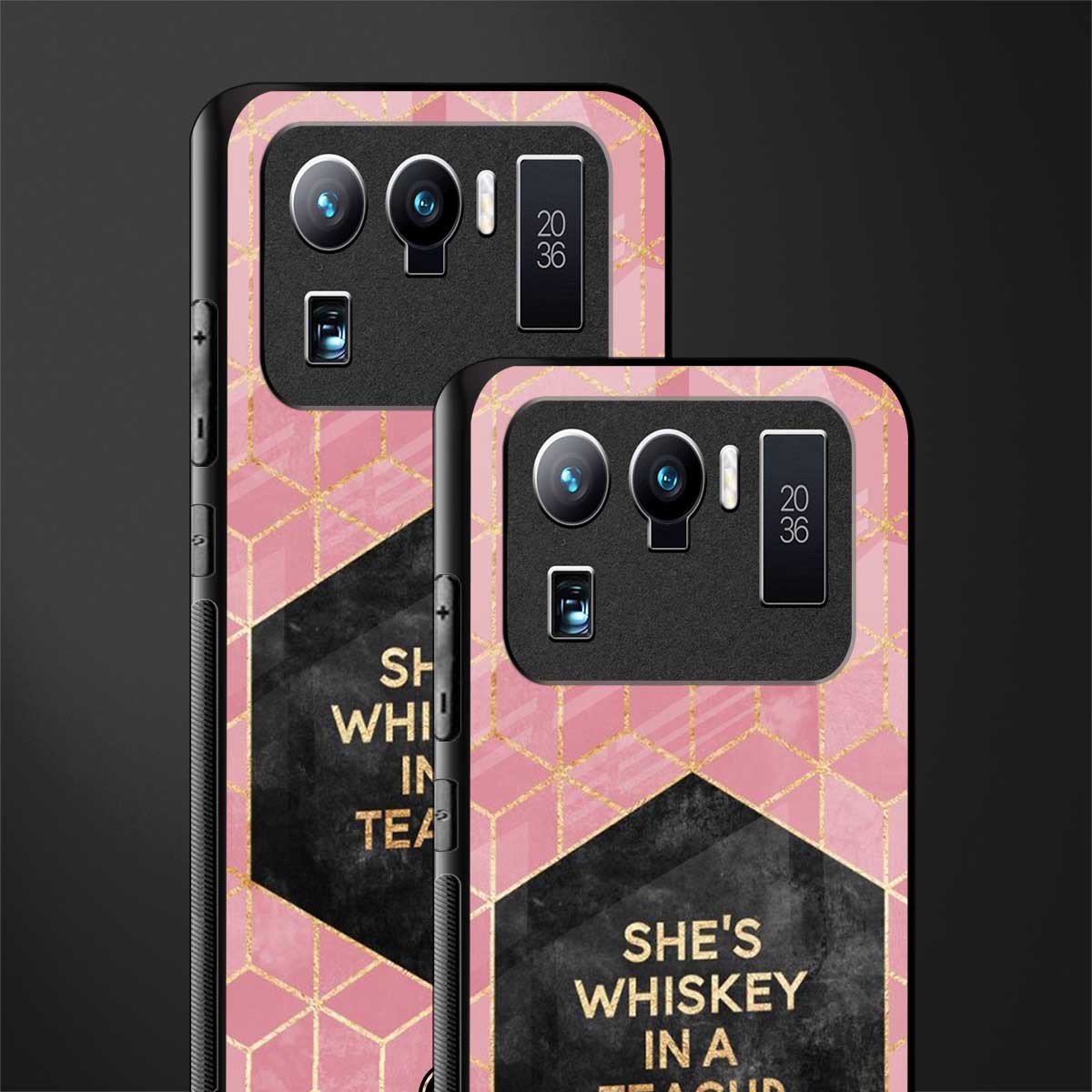 whiskey in a teacup glass case for mi 11 ultra 5g image-2