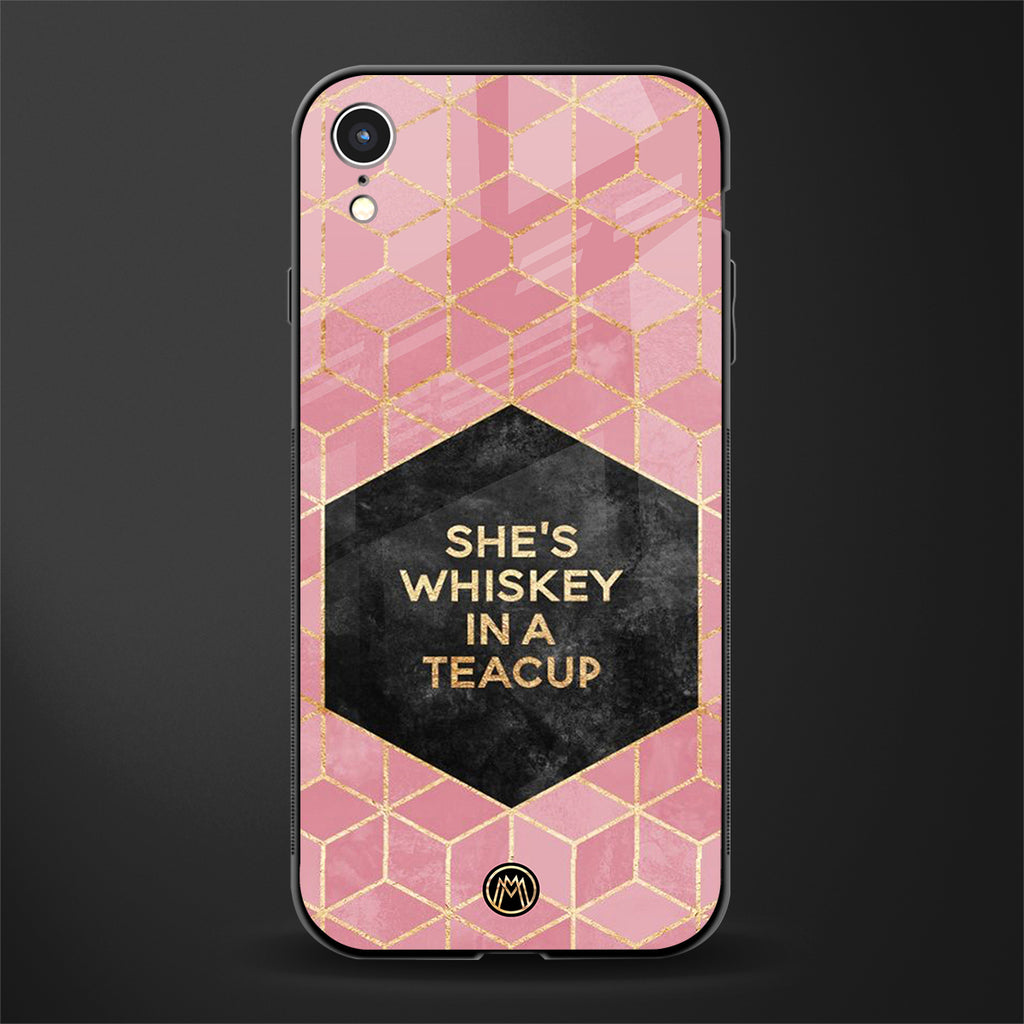 whiskey in a teacup glass case for iphone xr image