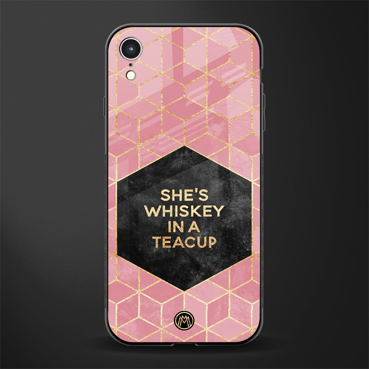 whiskey in a teacup glass case for iphone xr image