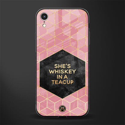 whiskey in a teacup glass case for iphone xr image