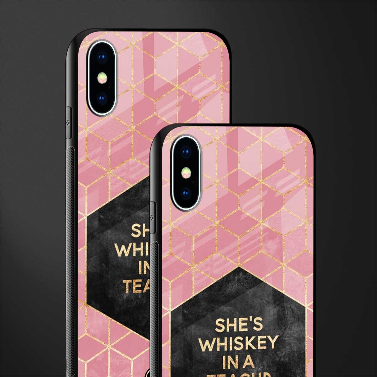 whiskey in a teacup glass case for iphone xs image-2