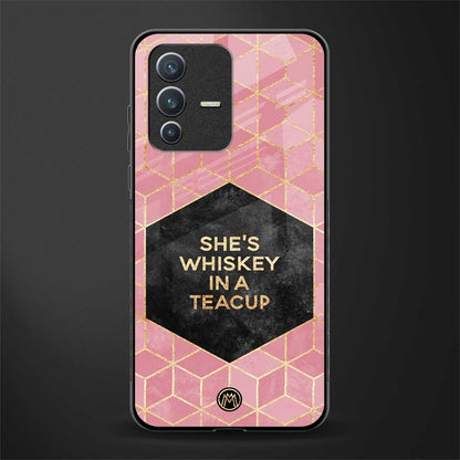 whiskey in a teacup glass case for vivo v23 5g image