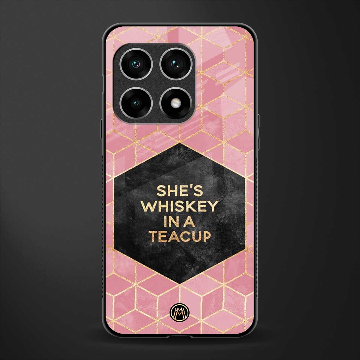 whiskey in a teacup glass case for oneplus 10 pro 5g image