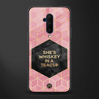 whiskey in a teacup glass case for oneplus 7t pro image