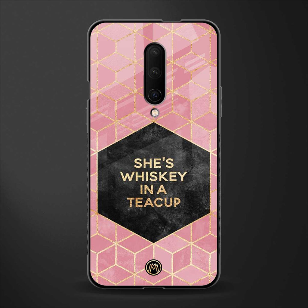 whiskey in a teacup glass case for oneplus 7 pro image