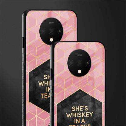whiskey in a teacup glass case for oneplus 7t image-2