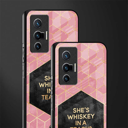 whiskey in a teacup glass case for vivo x70 image-2