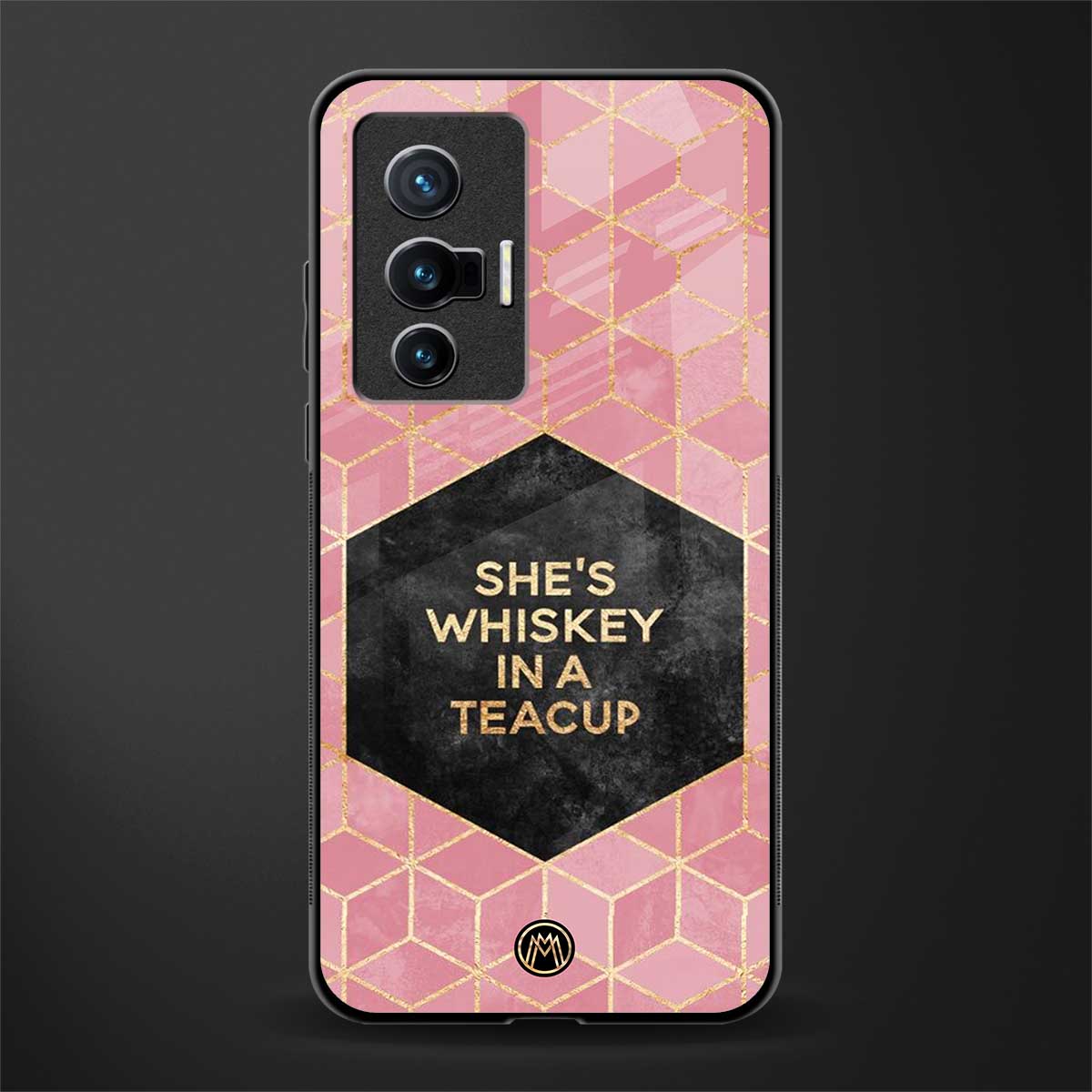 whiskey in a teacup glass case for vivo x70 image