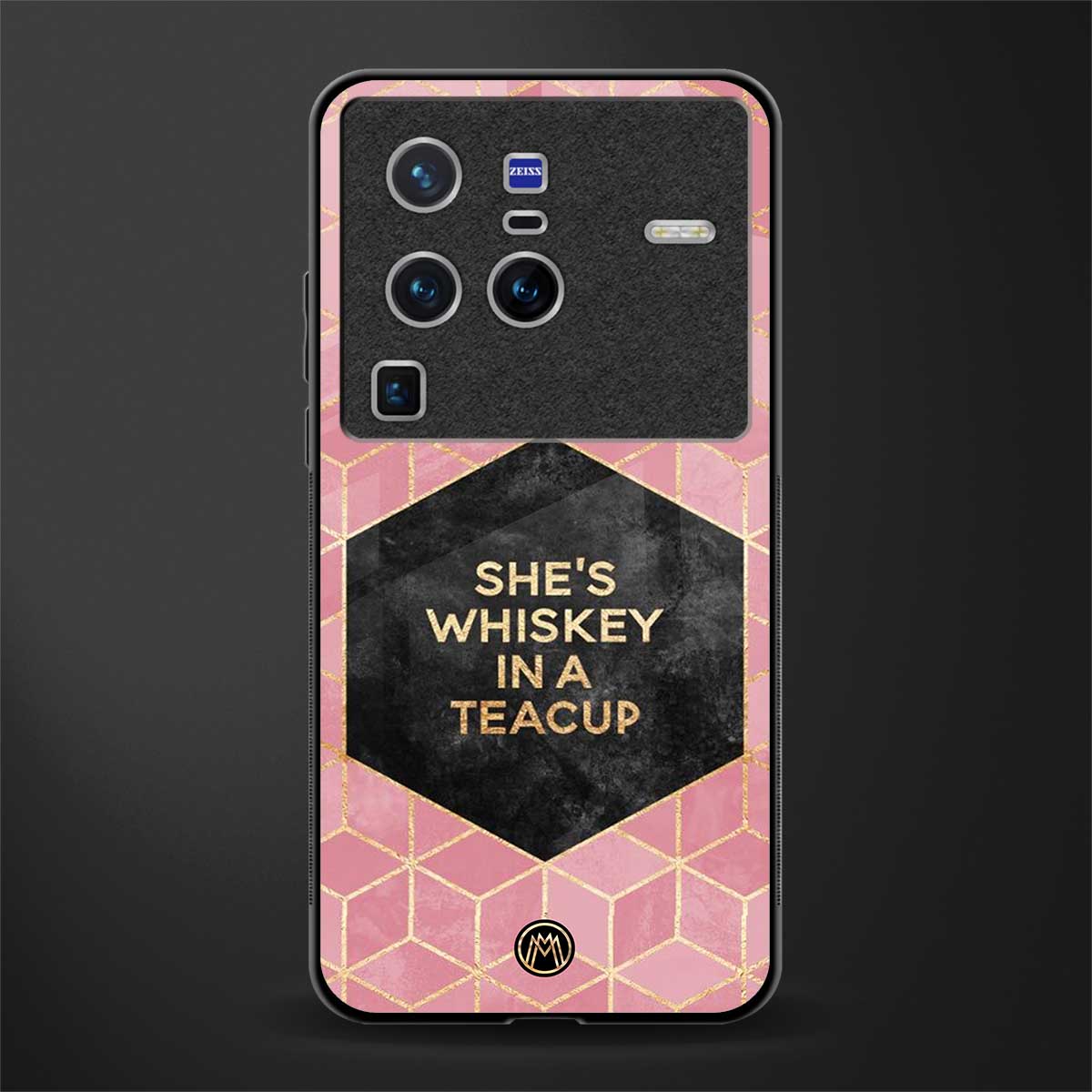 whiskey in a teacup glass case for vivo x80 pro 5g image