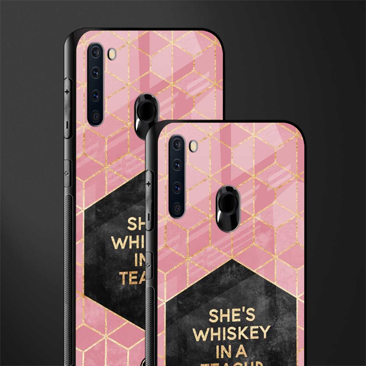 whiskey in a teacup glass case for samsung a21 image-2