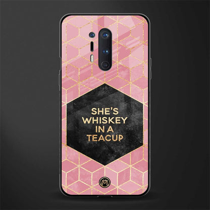 whiskey in a teacup glass case for oneplus 8 pro image