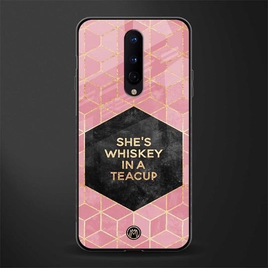 whiskey in a teacup glass case for oneplus 8 image