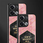 whiskey in a teacup back phone cover | glass case for oppo reno 8