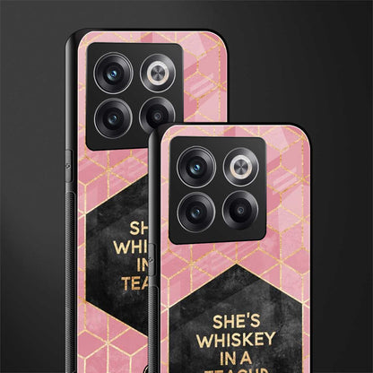 whiskey in a teacup back phone cover | glass case for oneplus 10t