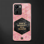 whiskey in a teacup back phone cover | glass case for vivo y16