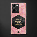 whiskey in a teacup back phone cover | glass case for vivo y35 4g