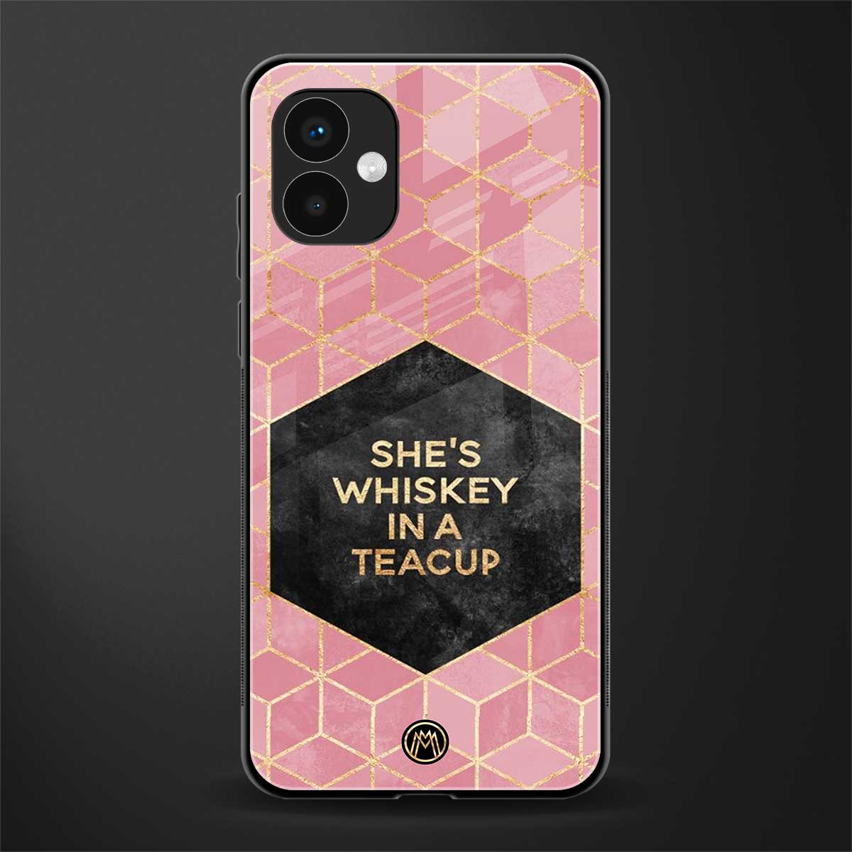 whiskey in a teacup back phone cover | glass case for samsung galaxy a04