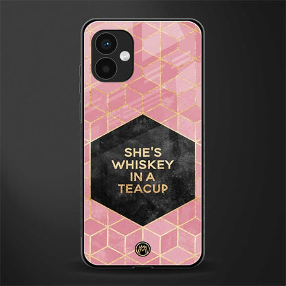 whiskey in a teacup back phone cover | glass case for samsung galaxy a04