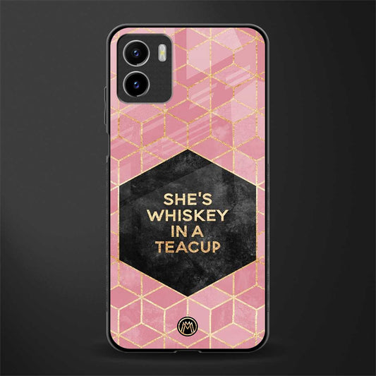 whiskey in a teacup back phone cover | glass case for vivo y72
