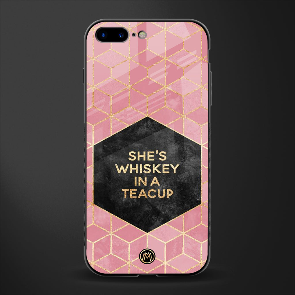 whiskey in a teacup glass case for iphone 7 plus image