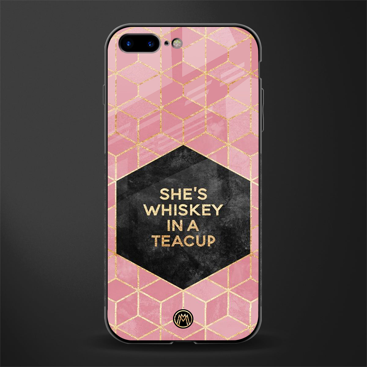 whiskey in a teacup glass case for iphone 7 plus image