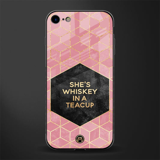 whiskey in a teacup glass case for iphone 8 image