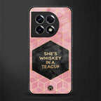 whiskey in a teacup back phone cover | glass case for oneplus 11