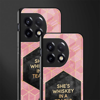 whiskey in a teacup back phone cover | glass case for oneplus 11r