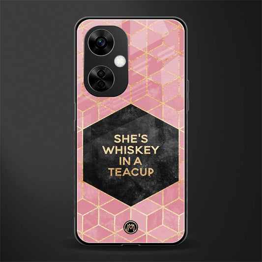 whiskey in a teacup back phone cover | glass case for oneplus nord ce 3 lite