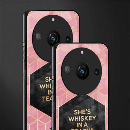 whiskey in a teacup back phone cover | glass case for realme 11 pro 5g