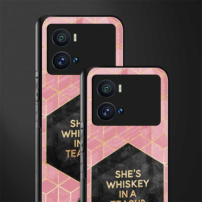 whiskey in a teacup back phone cover | glass case for iQOO 9 Pro
