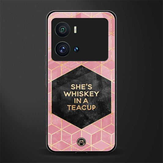 whiskey in a teacup back phone cover | glass case for iQOO 9 Pro