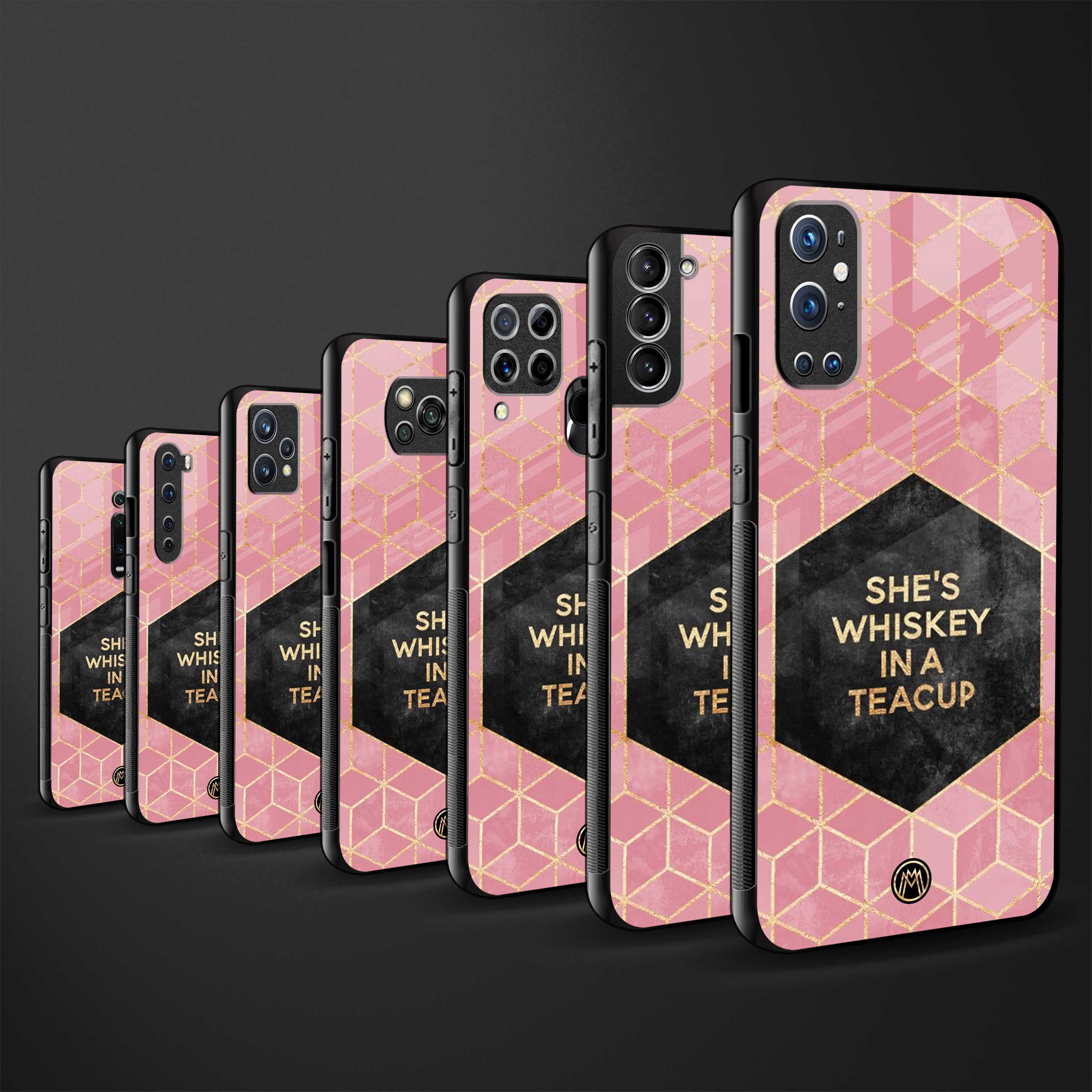 whiskey in a teacup glass case for redmi 9 power image-3