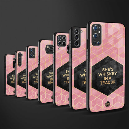 whiskey in a teacup back phone cover | glass case for oppo f21 pro 4g