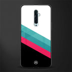 white green red pattern stripes glass case for oppo reno 2f image