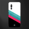 white green red pattern stripes glass case for vivo v15 pro image
