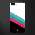 white green red pattern stripes glass case for realme c1 image
