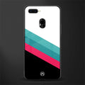 white green red pattern stripes glass case for oppo a12 image