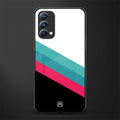 white green red pattern stripes glass case for oppo f19 image