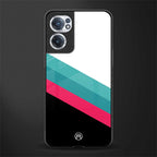 white green red pattern stripes glass case for oneplus nord ce 2 5g image