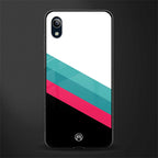 white green red pattern stripes glass case for vivo y91i image