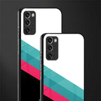 white green red pattern stripes glass case for samsung galaxy note 20 image-2