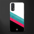 white green red pattern stripes glass case for realme narzo 20 pro image