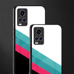 white green red pattern stripes glass case for vivo v20 pro image-2
